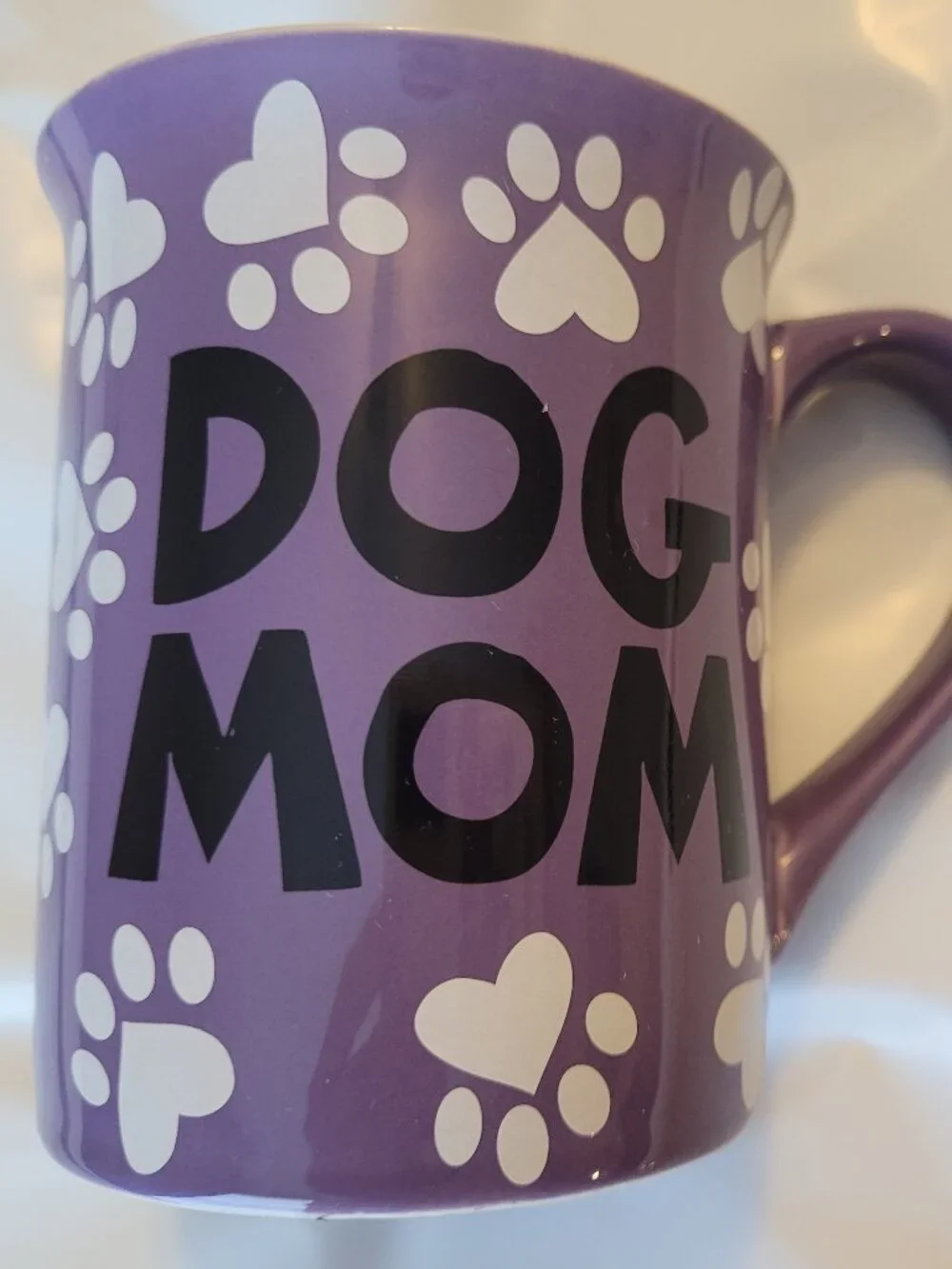 Dog Mom Purple Coffee Mug New Never Used Dog Lover Cup
